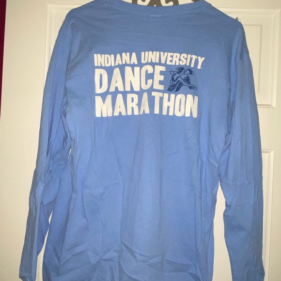 Indiana University Dance Marathon blue long sleeve shirt - Picture 4 of 4